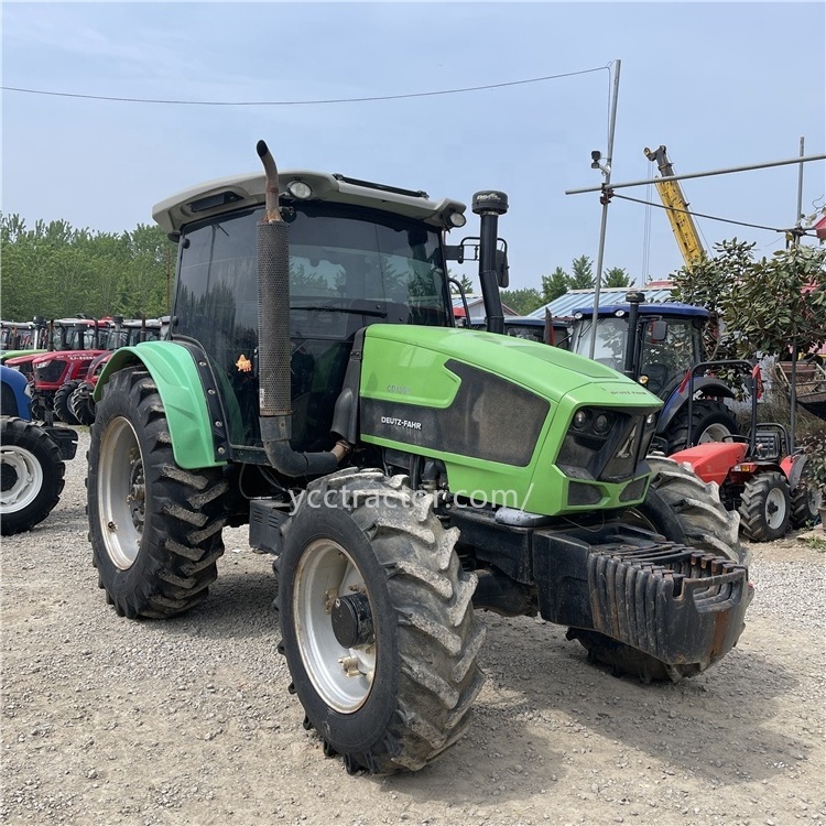 hot sale agricultural farm wheeled 130hp tractor use YTO DEUTZ engine front end loader back hoe