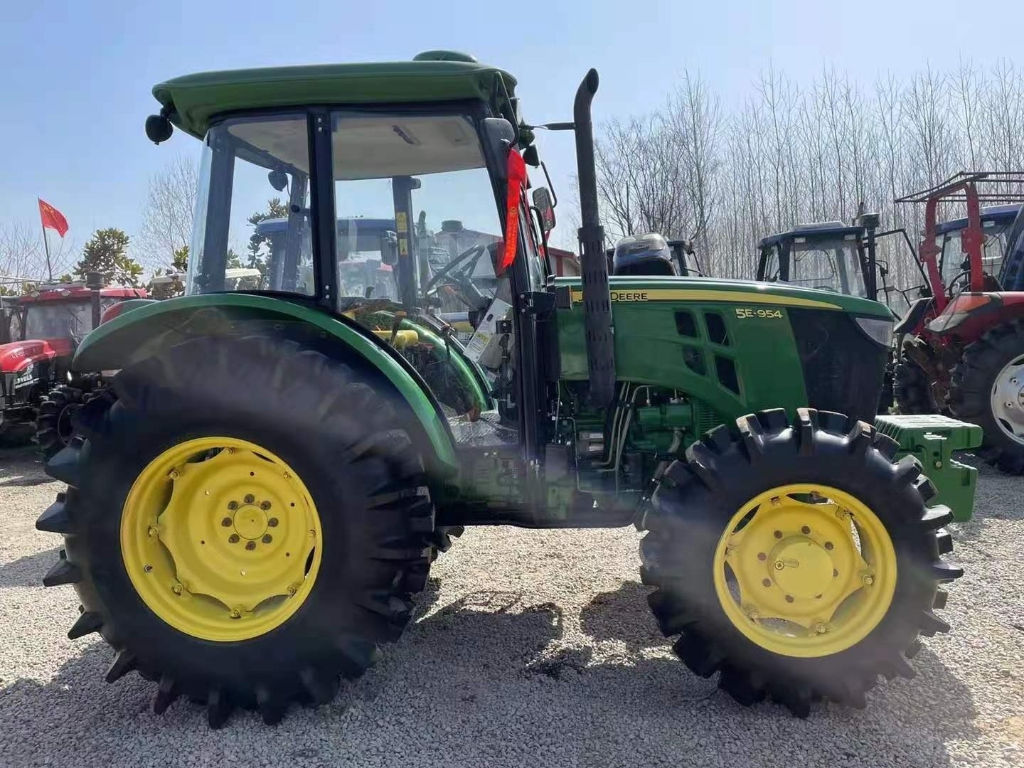 used/second hand/new wheel tractors 4X4wd john deere 5e 954 95hp with small mini compact farm equipment agricultural machinery