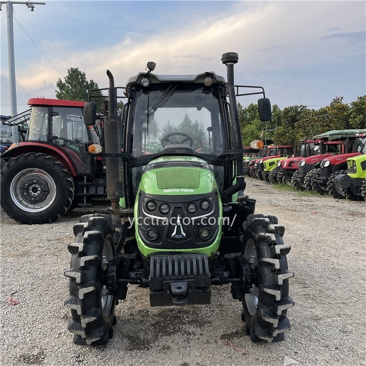 Used Tractor Parts Deutz Fahr 80HP 4WD TDCI 12F+12R Gears 9.5-24 Front Tyre 4.9-30 Rear Tyre Tractor With Wholesale Price