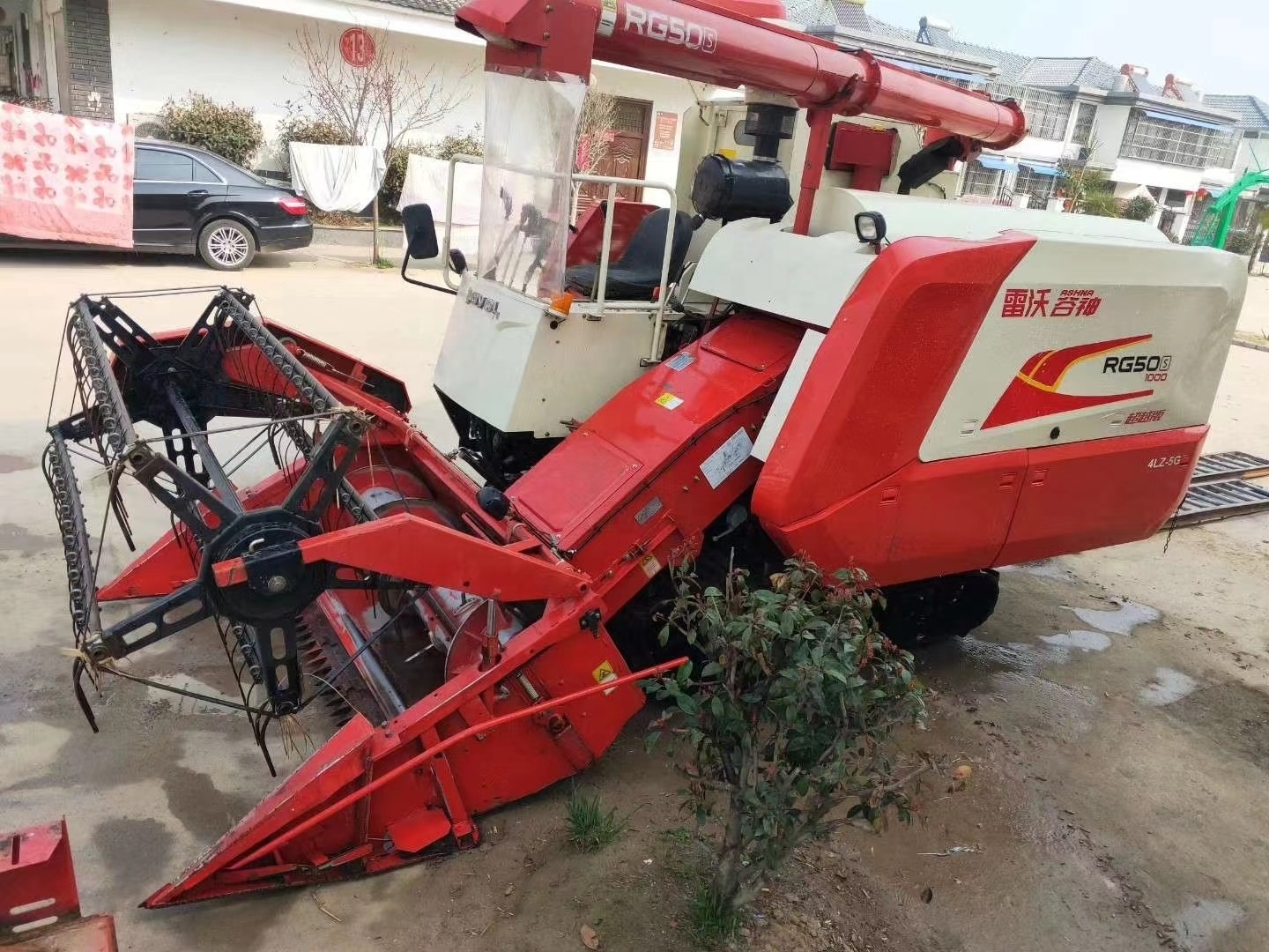 Used Lovol RG50S rice harvester combined wheat cutting machine harvester