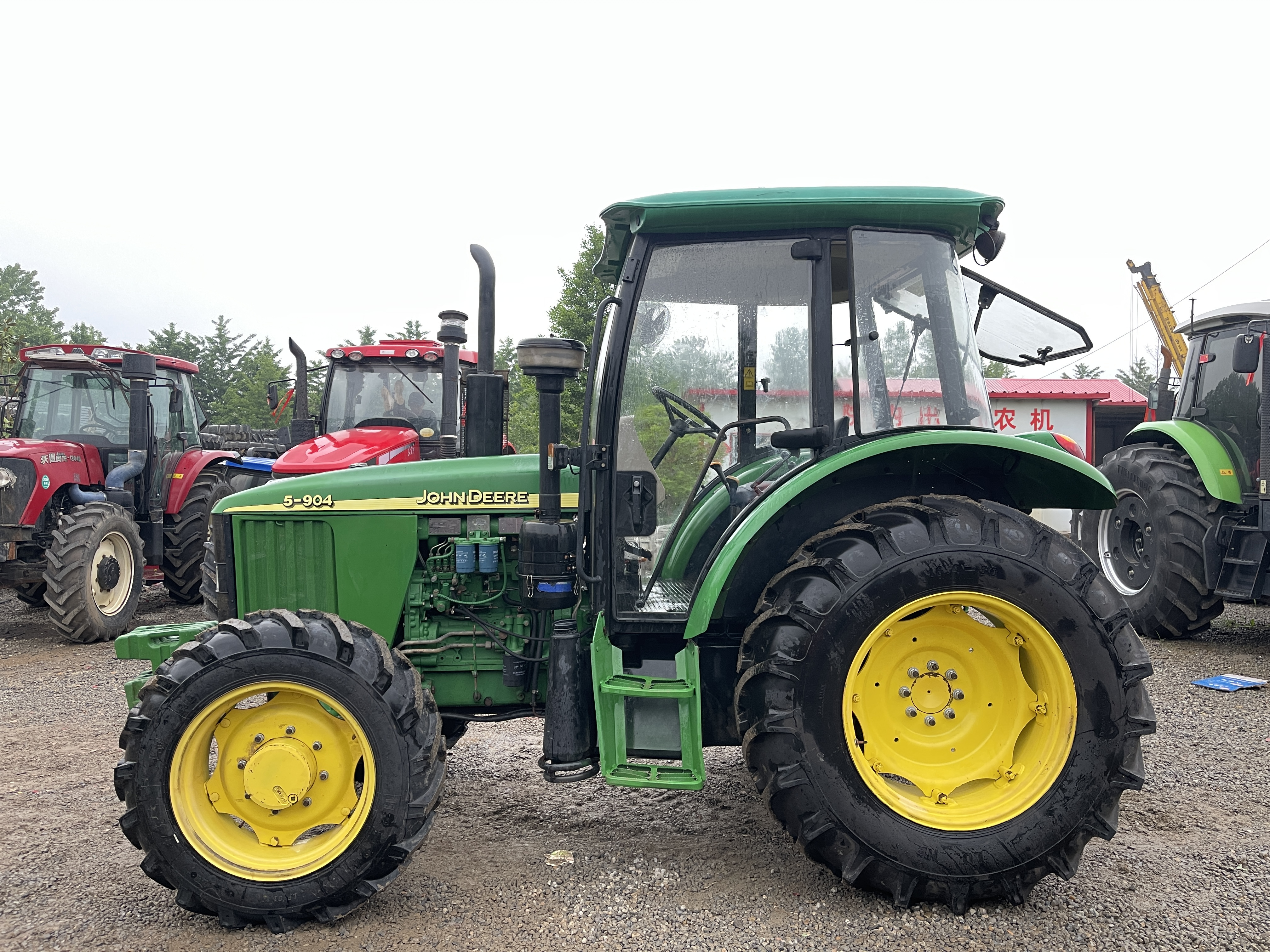 used/second hand/new tractor 4X4wd5-904 90hp with small farm equipment agricultural machinery loader and backhoe