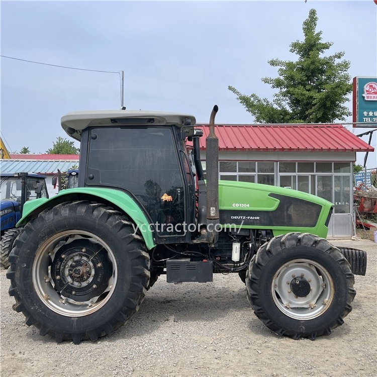 hot sale agricultural farm wheeled 130hp tractor use YTO DEUTZ engine front end loader back hoe