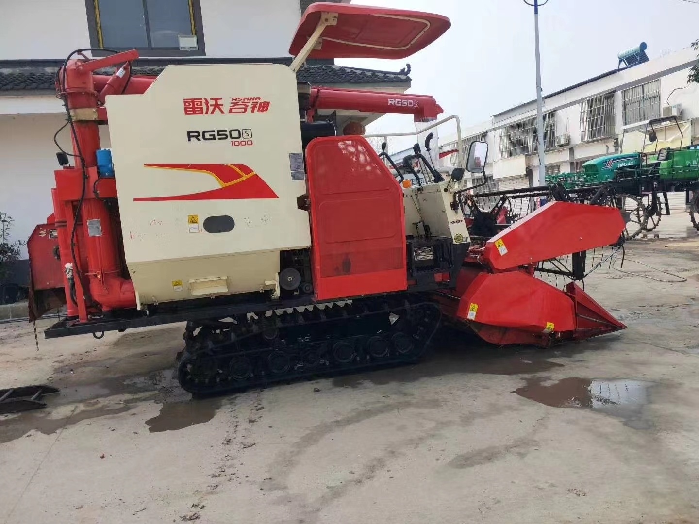 Used Lovol RG50S rice harvester combined wheat cutting machine harvester