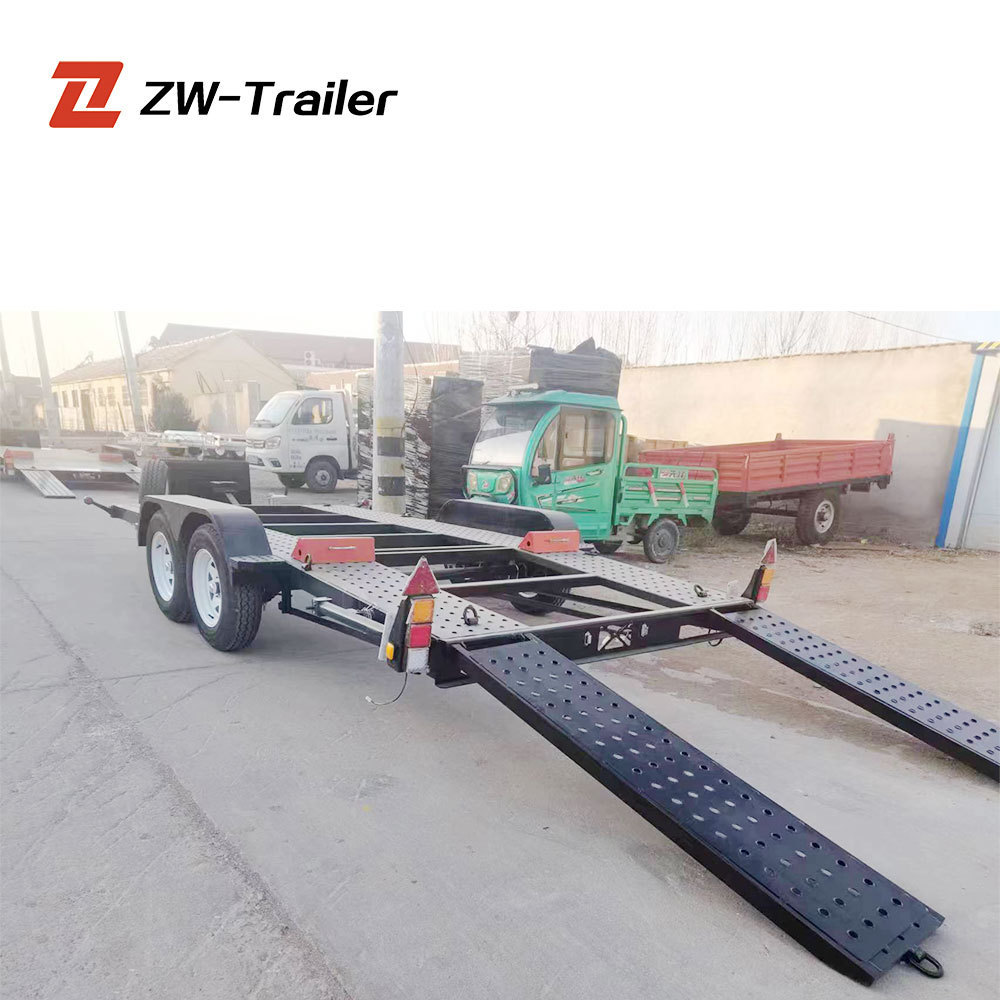 ZW Group trailer brand new 2 axle small car Dolly trailers car carrier towing semi trailer for sale