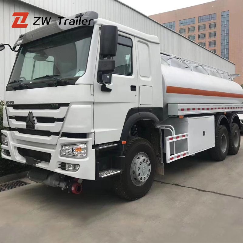 Hot Sale Howo Oil Transportation Fuel StorageTankers trucks 8000 10000 liter Water tanker trucks For Sale