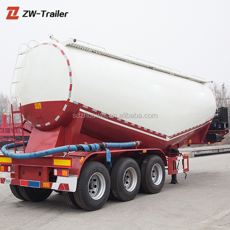 Brand New Bulk Cement Tanker Dry Power Flour Bulker Silo Semi Trailer Price