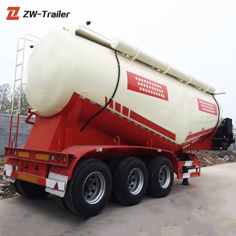 Brand New Bulk Cement Tanker Dry Power Flour Bulker Silo Semi Trailer Price