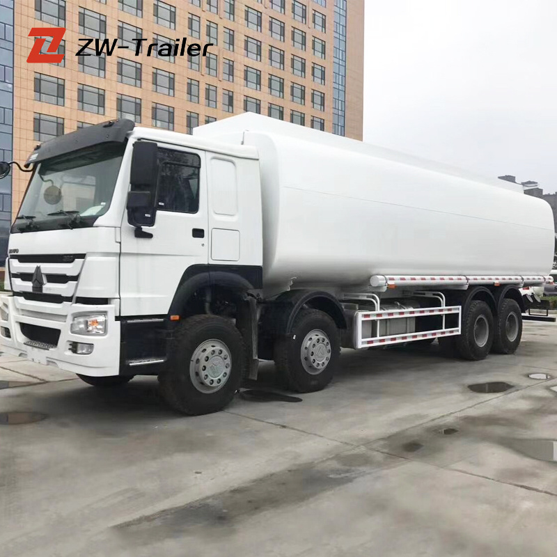 Hot Sale Howo Oil Transportation Fuel StorageTankers trucks 8000 10000 liter Water tanker trucks For Sale