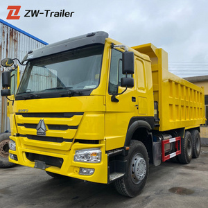 heavy dump truck Howo Sino 6x4 10 Wheeler Used Yellow Second Hand Dump Truck for Sales