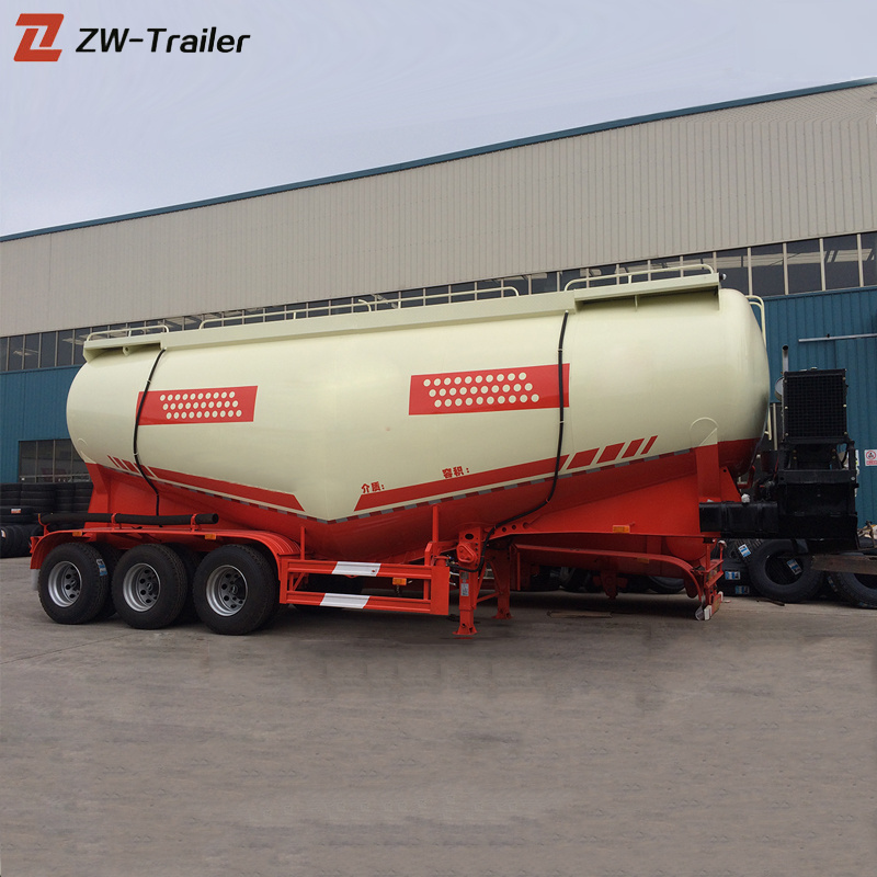 Brand New Bulk Cement Tanker Dry Power Flour Bulker Silo Semi Trailer Price