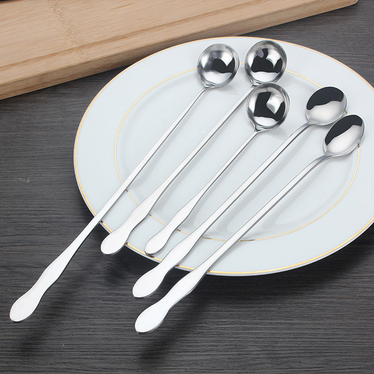 Hot Sale In China restaurants coffee long spoons stainless steel long handle spoon hotpot spoon