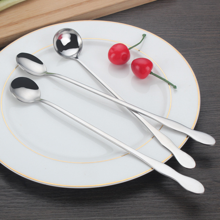 Hot Sale In China restaurants coffee long spoons stainless steel long handle spoon hotpot spoon