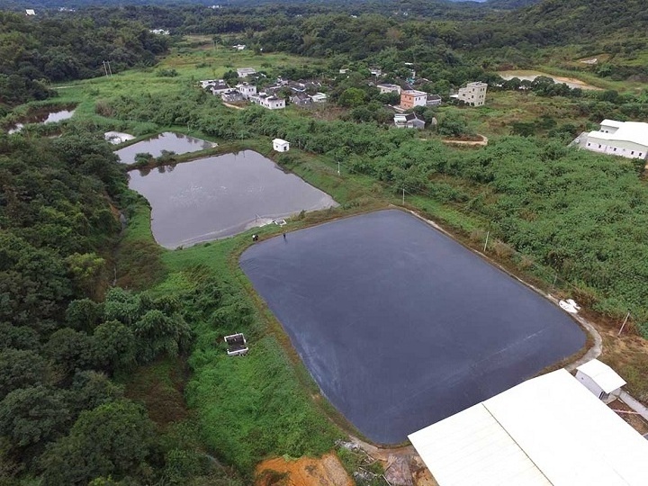 HDPE sheet black 1mm thick water tank pond liner dam landfill small hard geomembrane