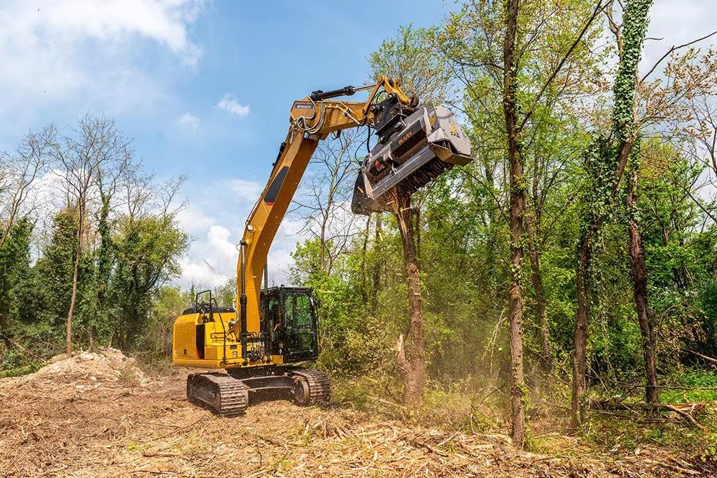 Excavator Attachment Forestry Mulcher Tree Mulchers