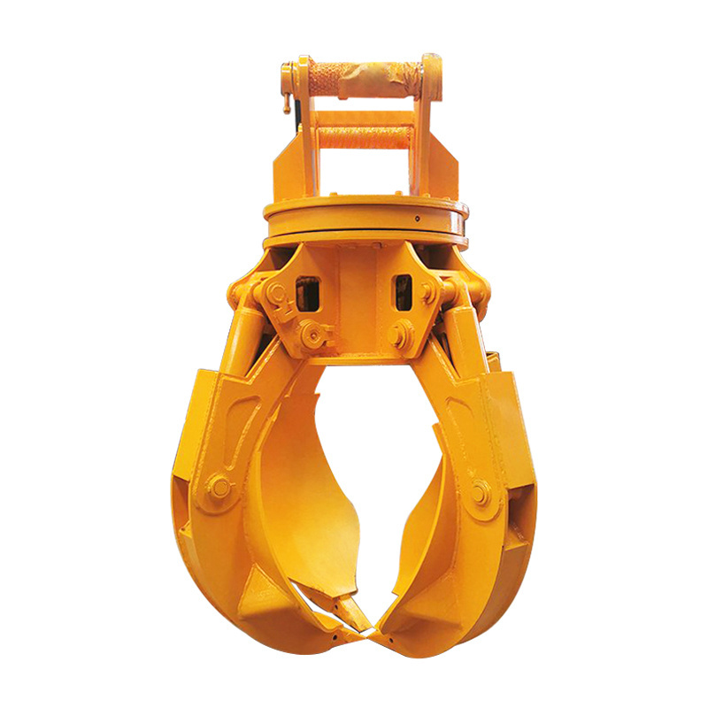 Tine In Grapples Mechanical Orange Peel 360 Degree Rotation Bucket Excavator Grab Scrap Grapple excavator Steel Grab