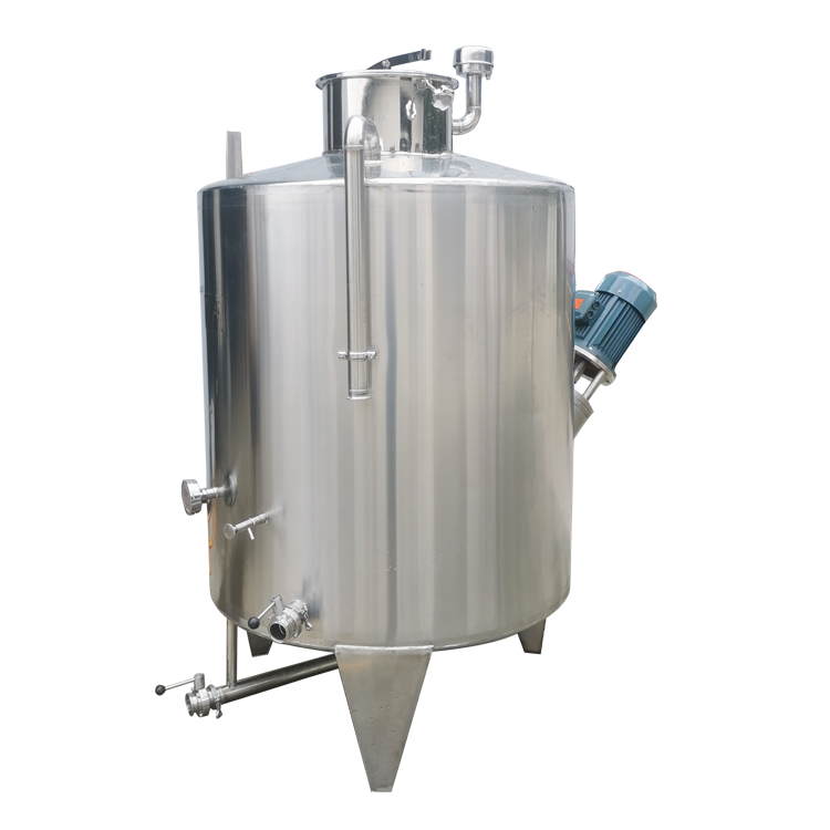 500L stainless steel industrial chemical shampoo soap cone pressure double jacket heating mixer mixing tank