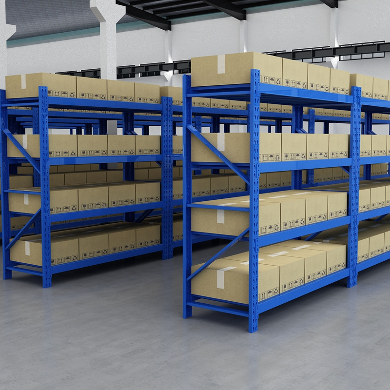 Wholesale Warehouse Shelve System 4 Tier Assemble Medium Duty Long Span Shelving