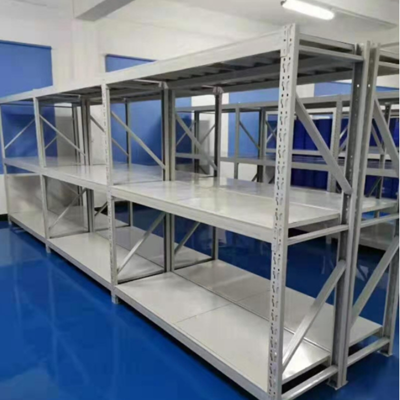 Through column storage rack multi layer floor to ceiling balcony storage commercial supermarket steel storage