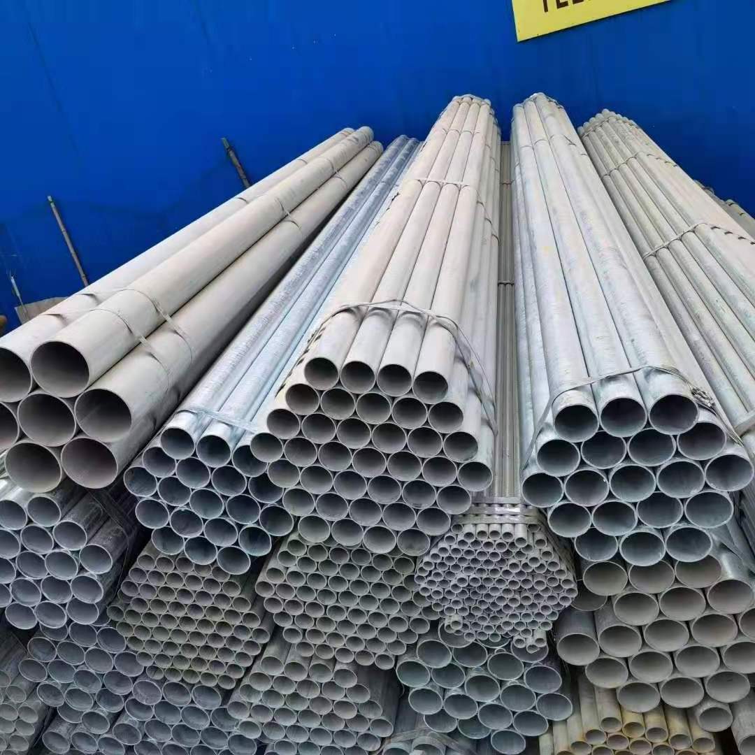 75*75 mm zinc coating Z275g gi round pipe Hot dipped galvanized  CRS Circular hollow section pre painted  steel round pipe tube