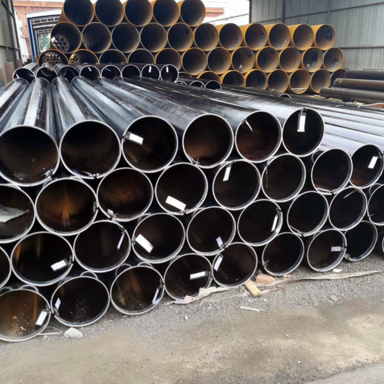 Hot Rolled Iron Pipe Carbon Steel Tube MS Seamless Steel Pipe Manufacturers ASTM A516Gr70 API Oil Pipe 12m Length GB Standard