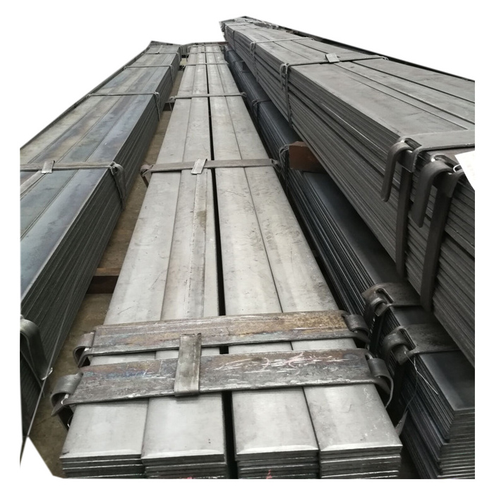 China Factory Square Carbon Flat Bar Mild Steel Flat Bar Q195 Q235 Q345 Ss400 S45c A36 S235JR Flat Steel Bar