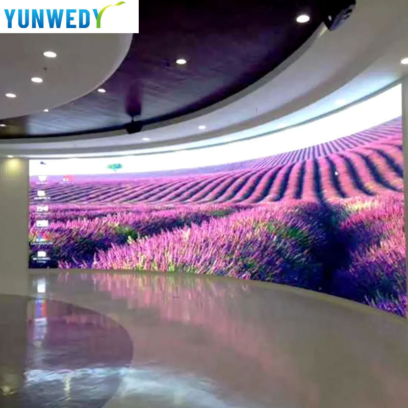 New Hot Curved Led Video Wall P4.81mm Roll Up Led Screen For Stage Background