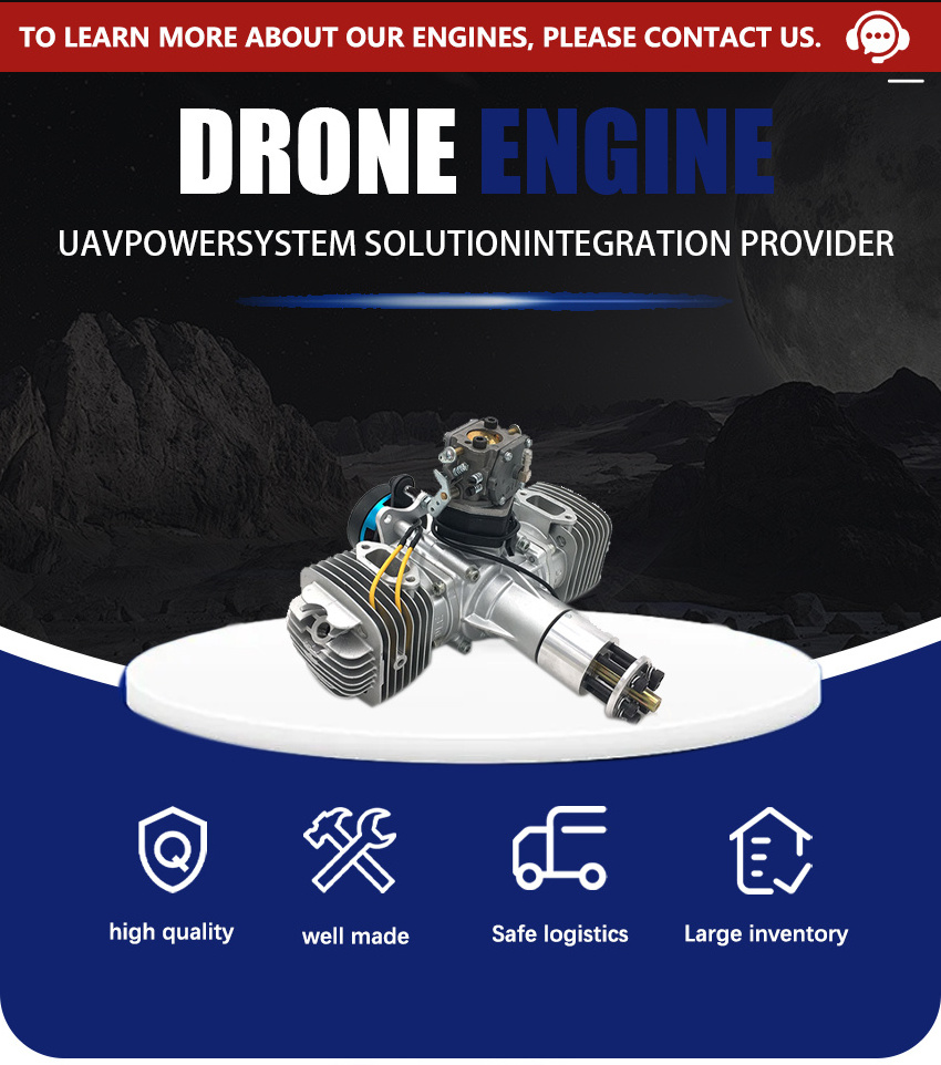 12HP model aircraft unmanned aerial vehicle gasoline engine two-cylinder two-stroke for drone