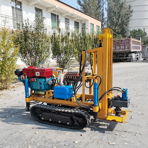 Portable DTH SPT Hard Rock Exploration Hydraulic 25HP Crawler Small Drilling Rig