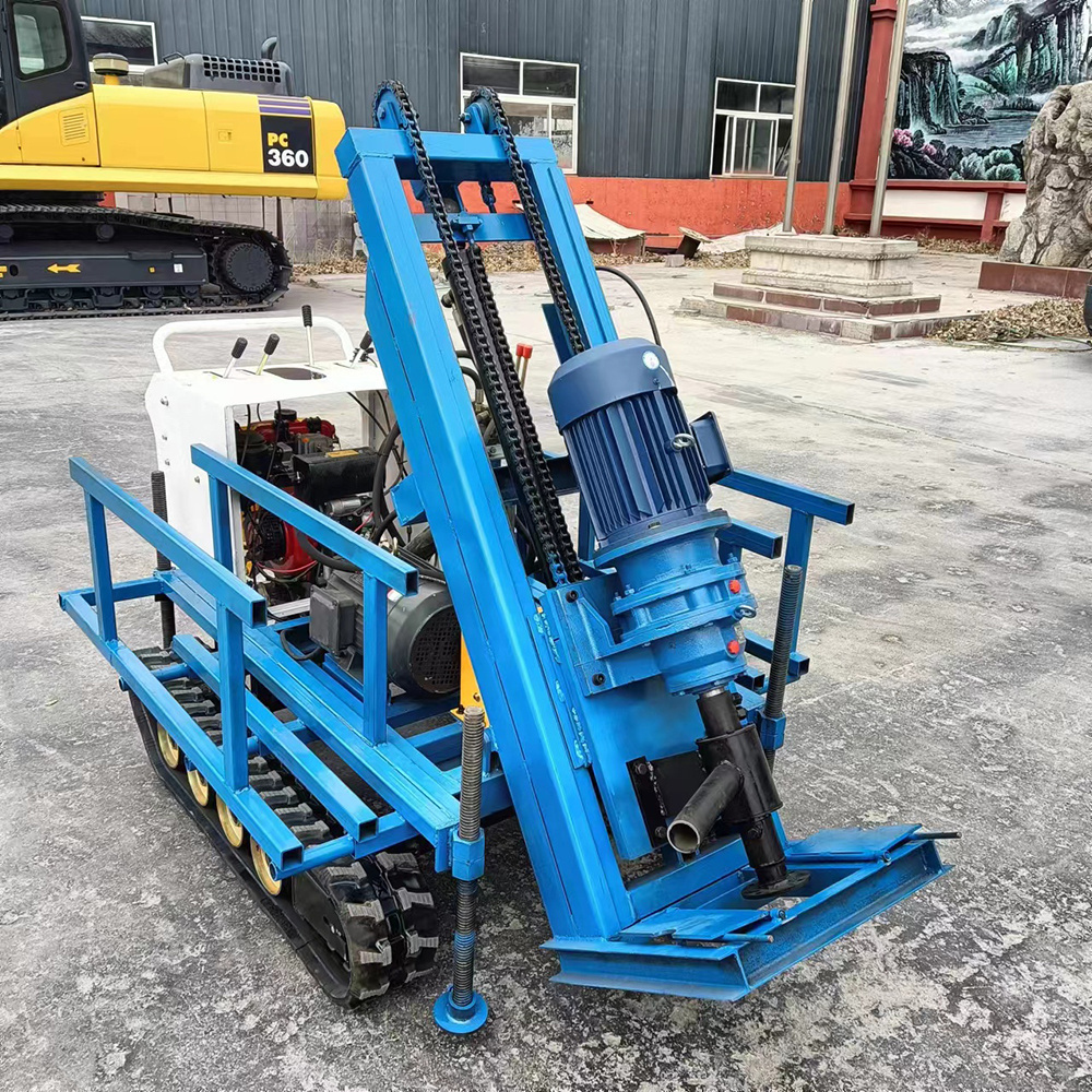 Small Household Electric Drilling Machine Hydraulic Drilling Rig 100m 150m Portable Water Well Rig