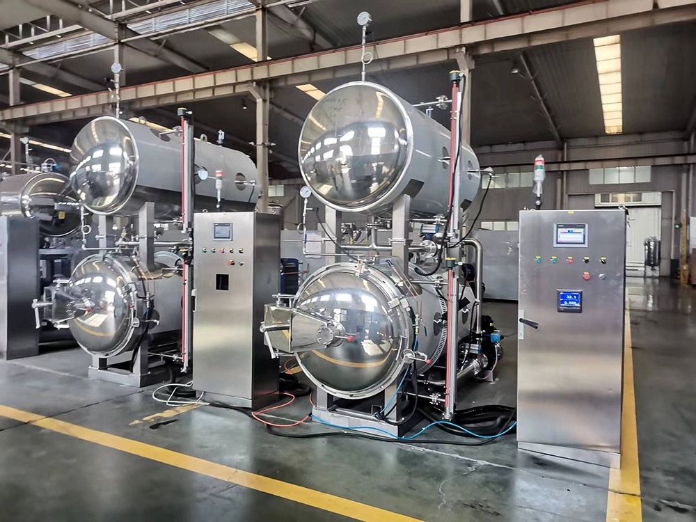 Good Price Double Layer Packaged Food Autoclave Sterilizer Machine Horizontal Retort Retort Machine Water Immersion Retort