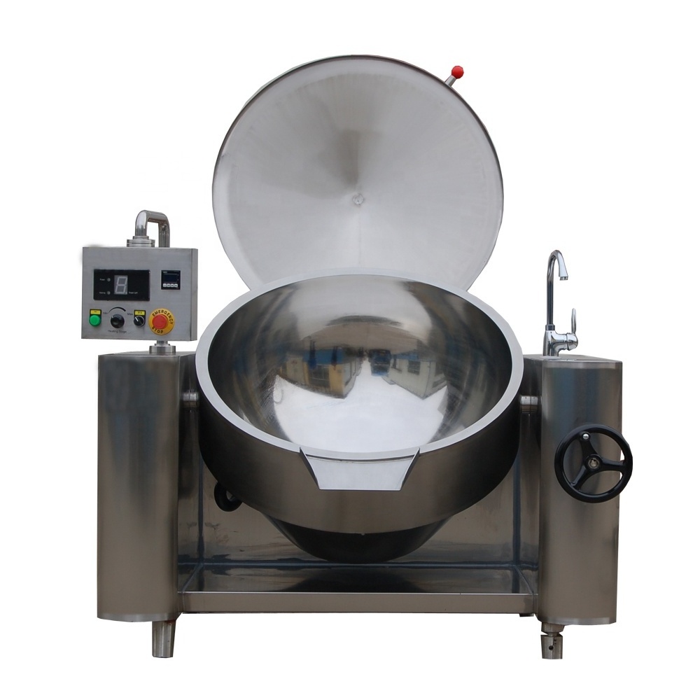 50-1000L cooking candy kettle with agitator  Steam /Gas /Electric jacketed kettle Porridge cooking pot with mixer jacket pot