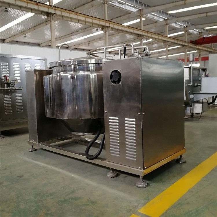 Commercial industrial mixer horizontal automatic cooking pot stainless steel pot with fruit sauce, meat sauce, syrup