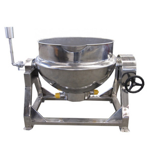 50-600L Industrial Stainless Steel Tilting Cooking Jacketed  kettle / Commercial Restaurant Soup Cooking Equipment