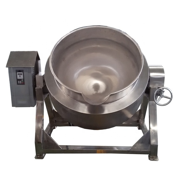 High-fidelity Vegetable processing sandwich pot tomato sauce boiling industrial stirrer mixing pot oil Jacketed Pot