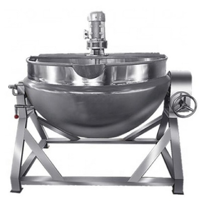 50-1000L cooking candy kettle with agitator  Steam /Gas /Electric jacketed kettle Porridge cooking pot with mixer jacket pot