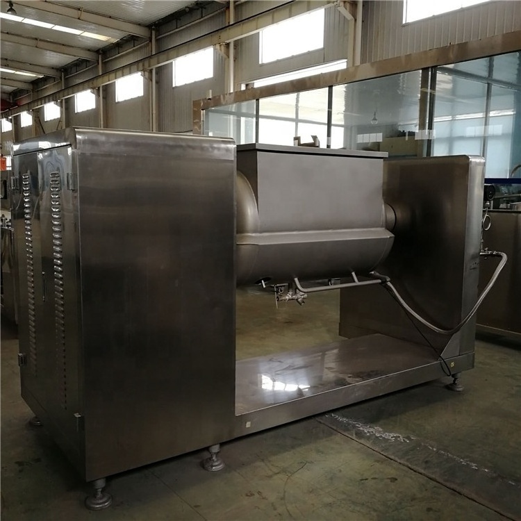 Horizontal industrial automatic mixer vacuum horizontal axis can tilt to cook pot, fruit, sauce, meat and sauce