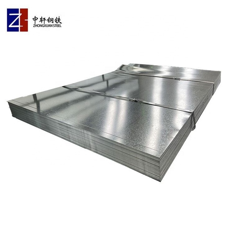 sheet metal coated with zinc