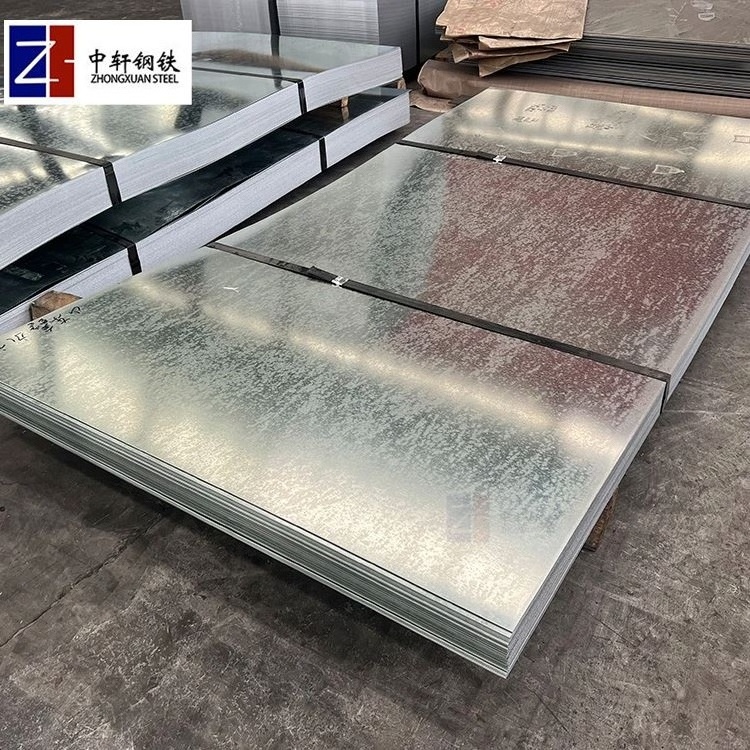 sheet metal coated with zinc