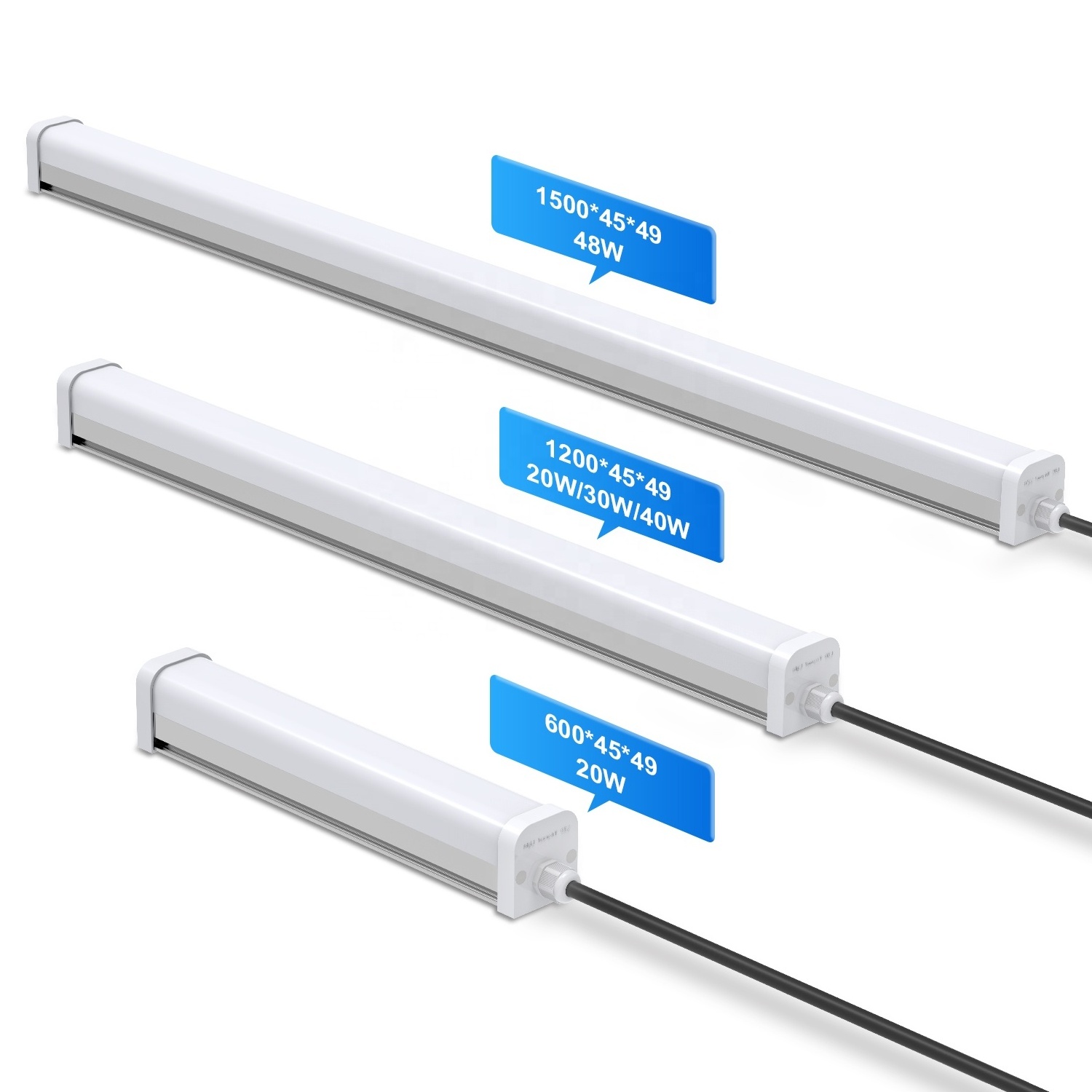 IP65 IP66 IK10 LED Vapor Light Fixture LED Linear Light tri proof light