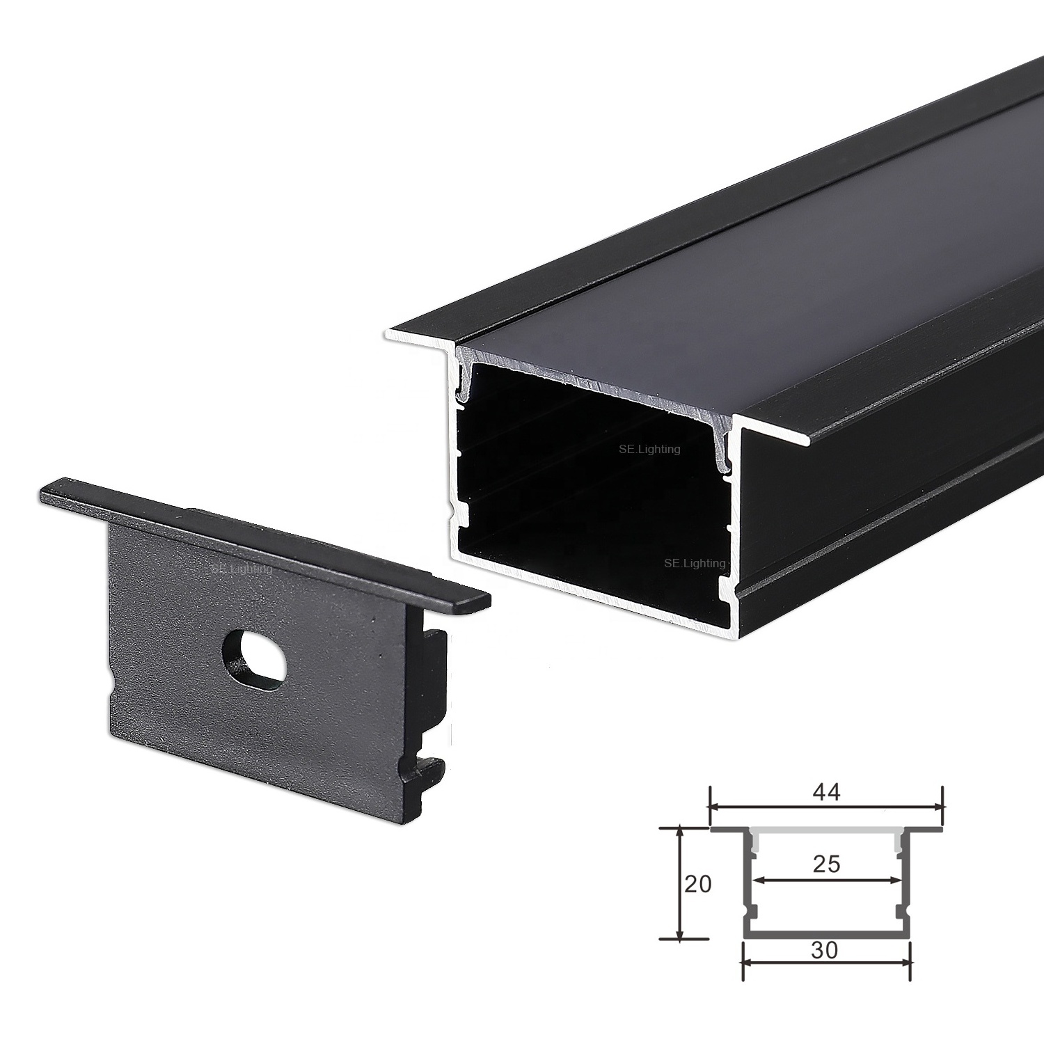 30*20mm Recessed LED Aluminum Profile for LED Linear Light LED Profile Aluminium Channel for LED Strip