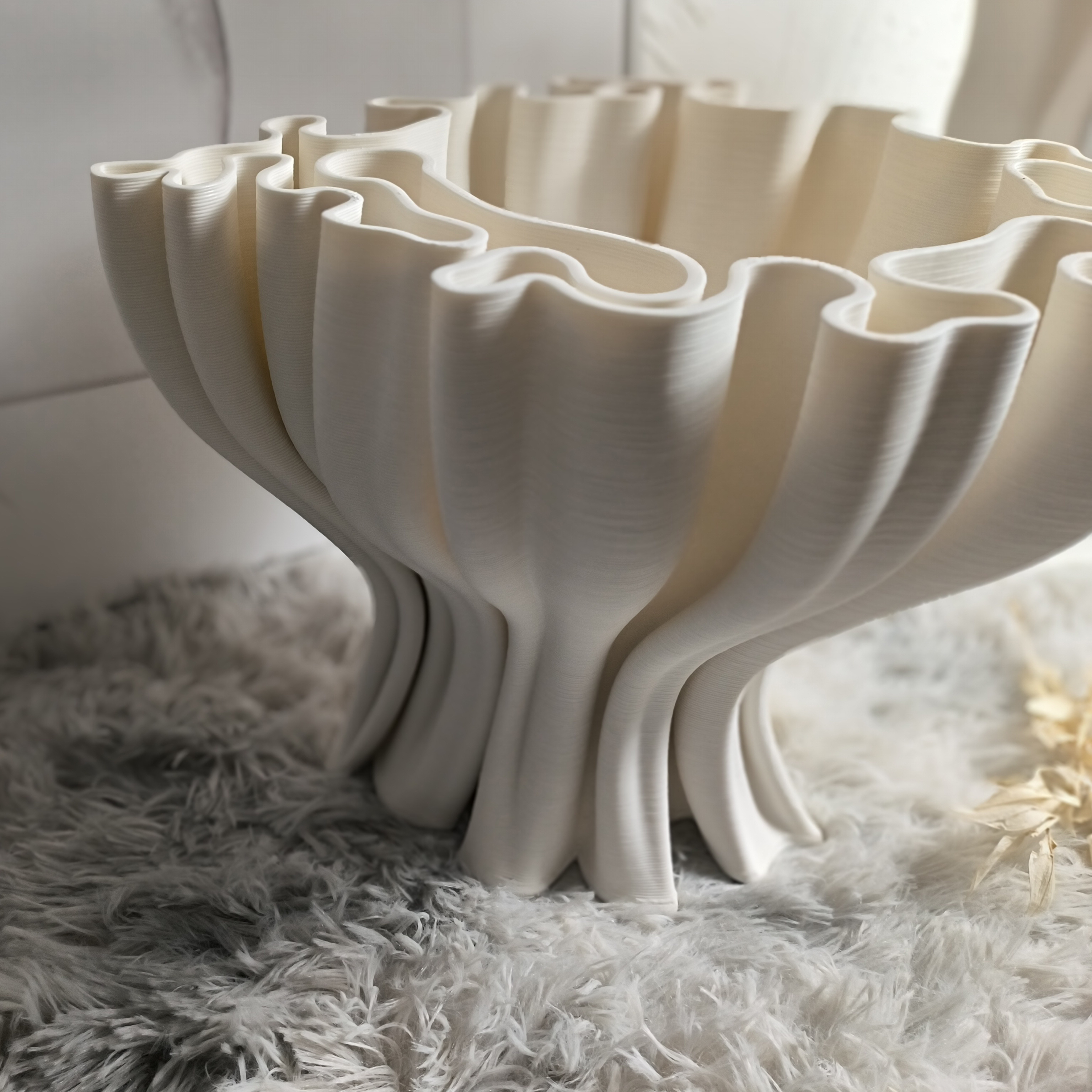 SE7 Custom Sizes 3D Art Irregular Vase Ceramic En Plastique House Decoration Interior Flower Vases Decor