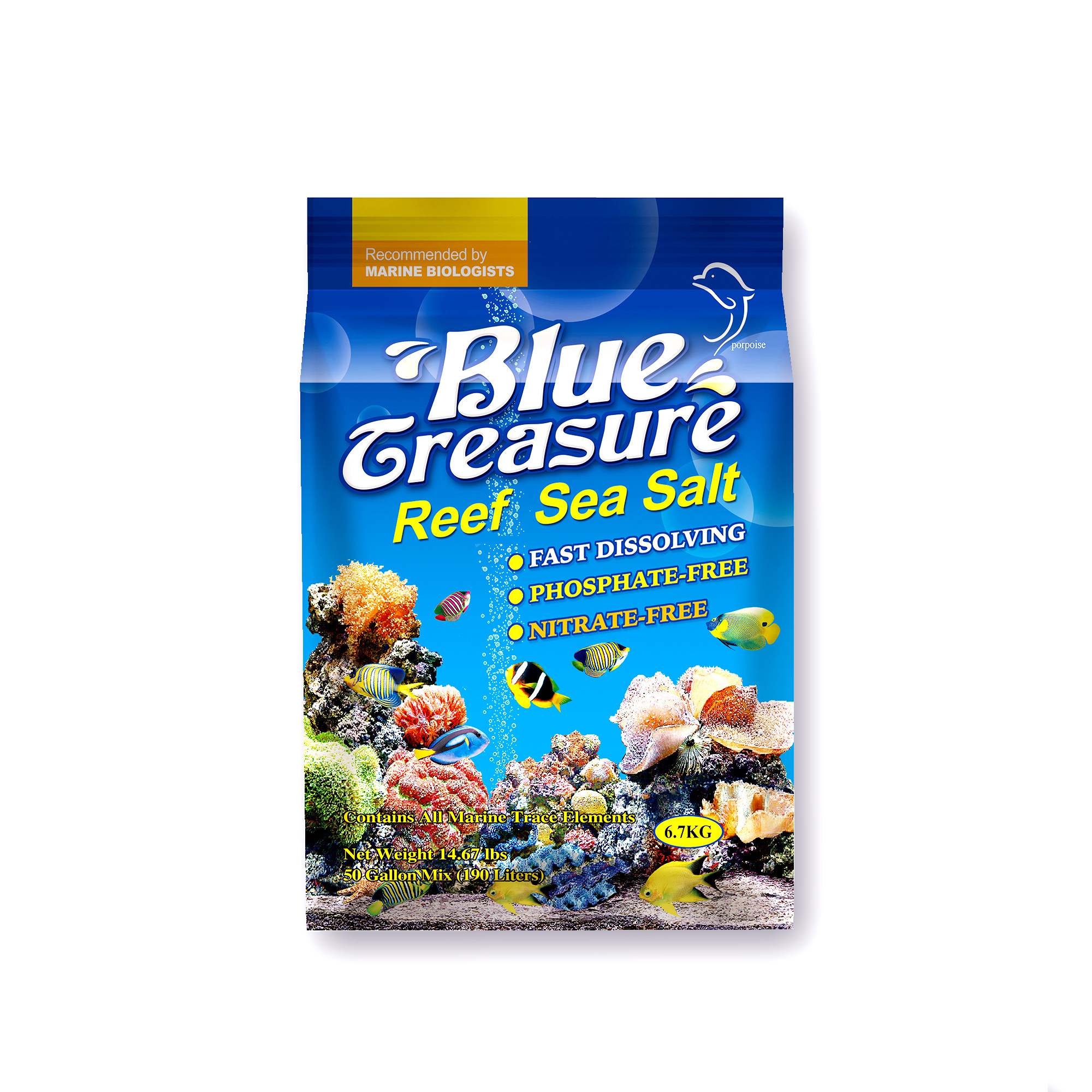 Good quality blue treasure aquarium systems reef crystals sea salt with quality warranty