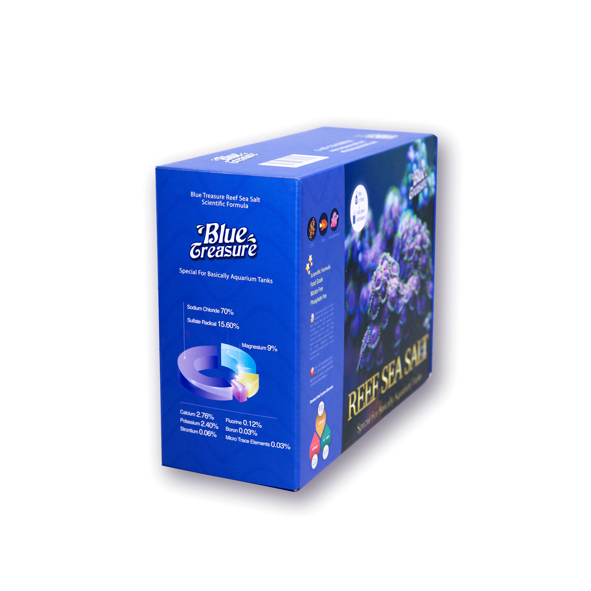 New product Blue Treasure best reef crystals 200 gallon reef sea salt mix