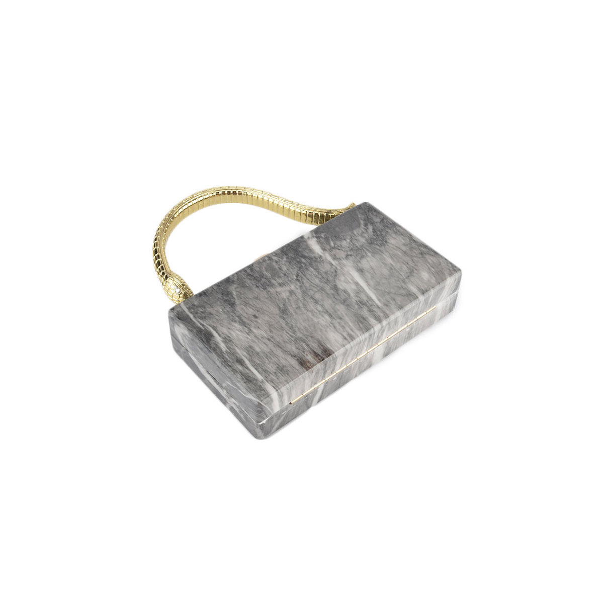 Factory Supply acrylic marble black clutch evening party bag