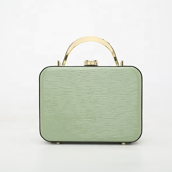 Evening Clutch Bag Women's Bag Mini Suitcase Bag Featured In a Structured With Top Handle