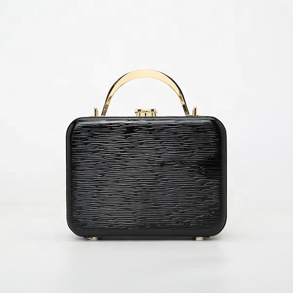 Evening Clutch Bag Women's Bag Mini Suitcase Bag Featured In a Structured With Top Handle