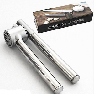 Garlic Press Ginger Crusher Peeler Squeezer Heavy Duty Stainless Steel Garlic Presser Chopper Professional Food Grade