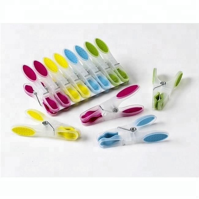 Hot sale leaf-shaped soft handle household air-drying plastic clothespin