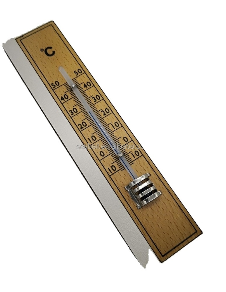 TH022W wholesale wooden mercury household indoor and outdoor thermometer