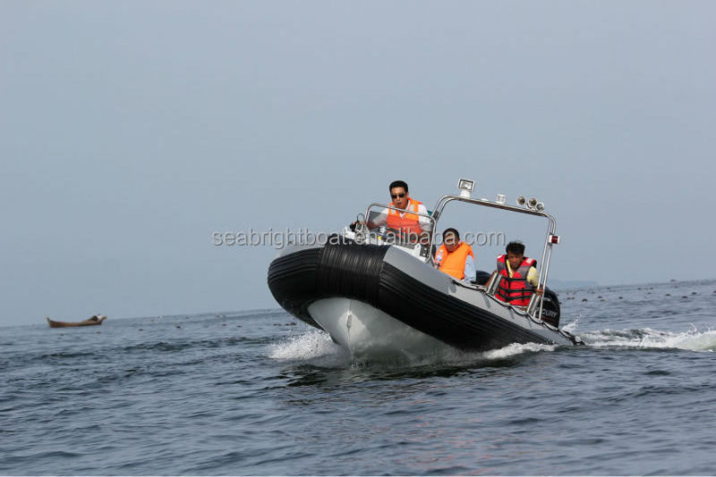 Luxury 18feet Hypalon Semi Rigid Inflatable Boat Manufacturers Inflatable Rib Boats for Sale